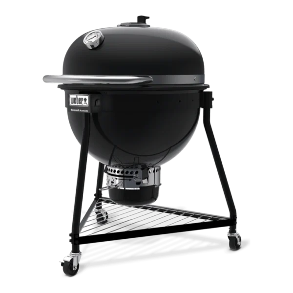 Gratar pe carbuni Weber Summit 61 cm tip kamado negru cu roti