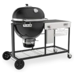 Gratar pe carbuni Weber Summit Kamado S6 negru cu masa de lucru inclus