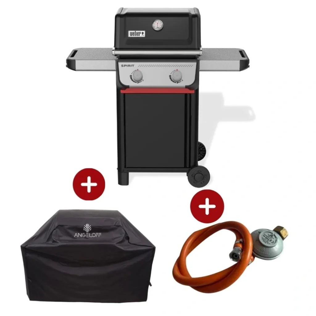 Gratar pe gaz Weber Spirit E-210 cu husa premium cadou Angeloff si regulator pentru gaz