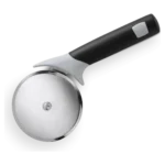 Cutit din inox cu maner negru pentru taiat pizza Weber