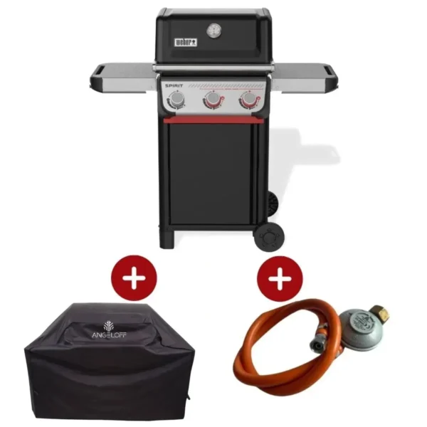 Gratar pe gaz Weber Spirit E-325 cu husa de protectie si regulator inclus in pachet