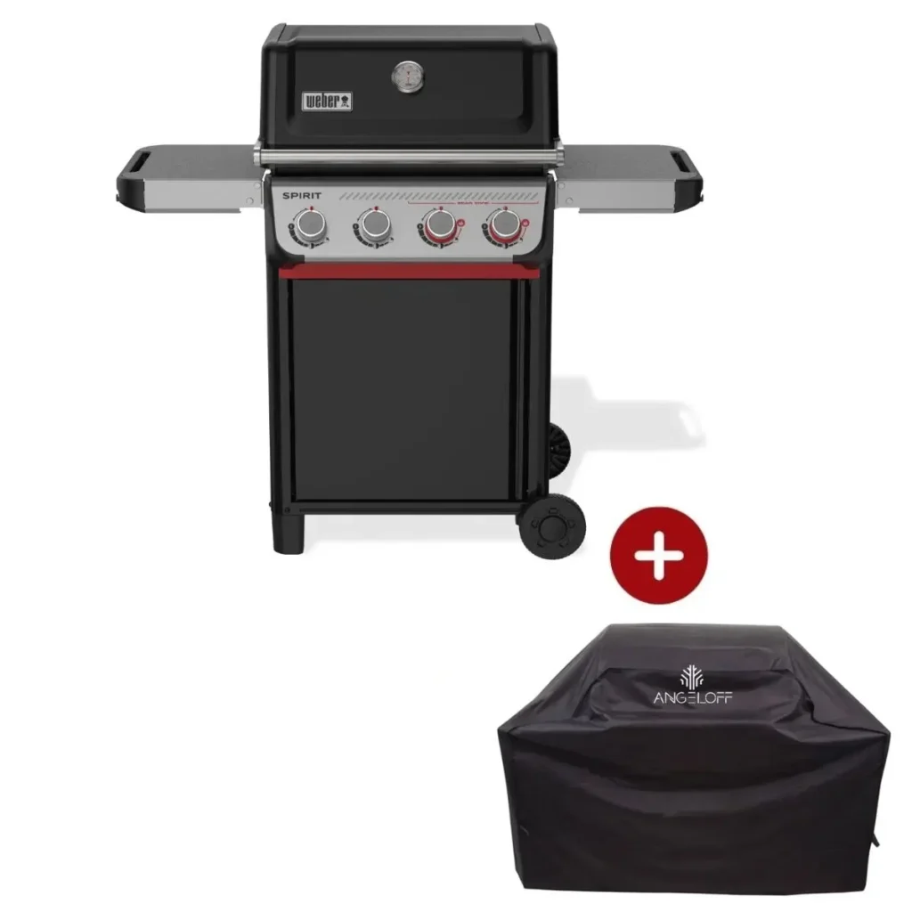 Gratar pe gaz Weber Spirit E-425 cu 4 arzatoare si husa de protectie inclus in pachet