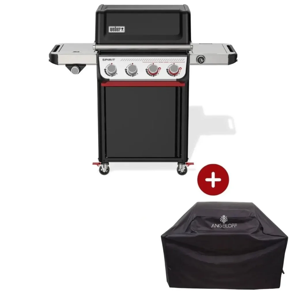 Gratar pe gaz Weber Spirit EP-435 cu 4 arzatoare si husa de protectie inclus in pachet