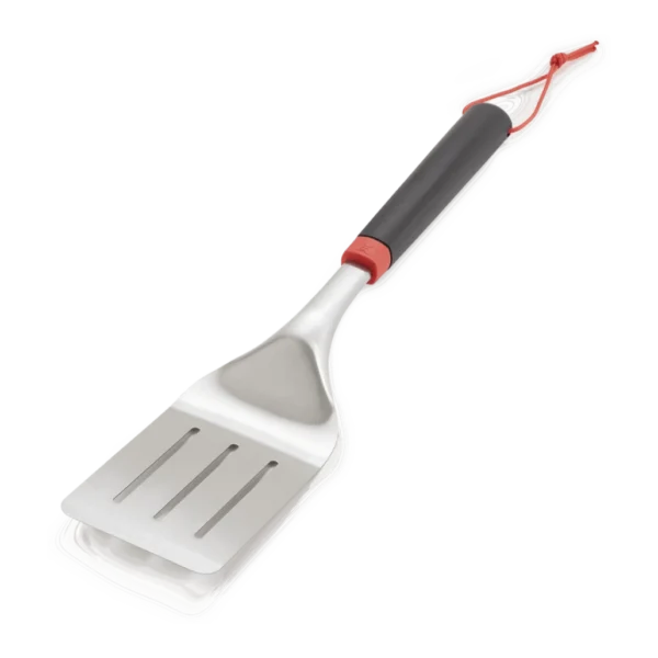 Spatula din inox Weber cu fante si maner ergonomic de lungime 40 cm