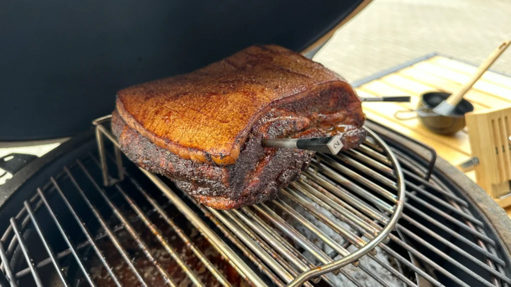 Cu 30 de minute înainte ca fleica să atingă temperatura&hellip;