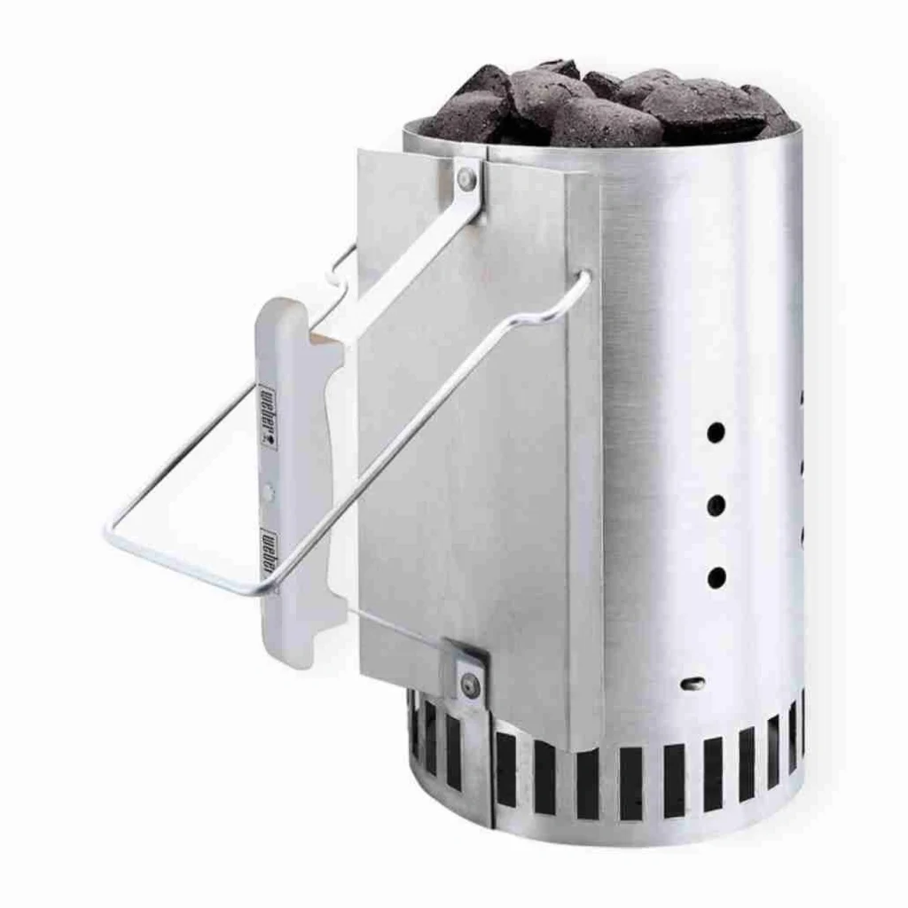 Cana pentru aprindere carbuni Weber de tip horn aluminiu