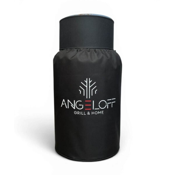 Husa de protectie din material impermeabil negru pentru butelie de gaz