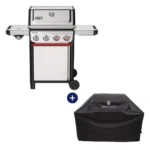 Gratar pe gaz Weber cu 4 arzatoare Spirit S-435 LP si husa de protectie cadou